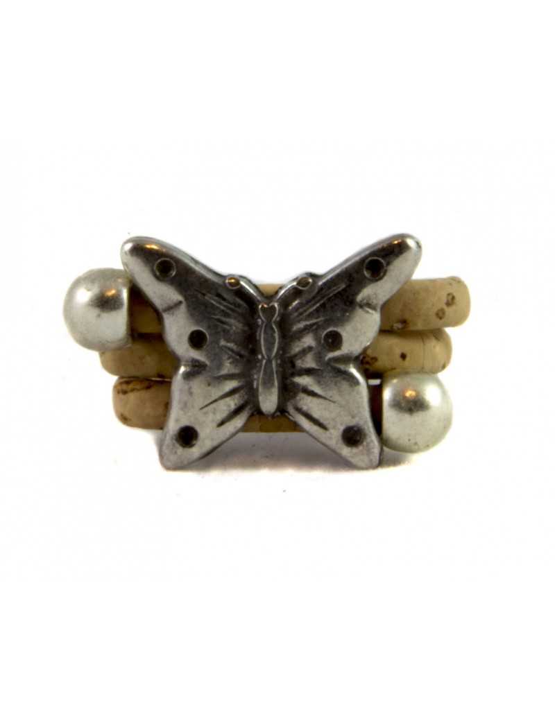 Bague papillon naturel