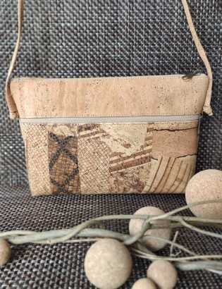 Sac à main liège Angelica effet bois