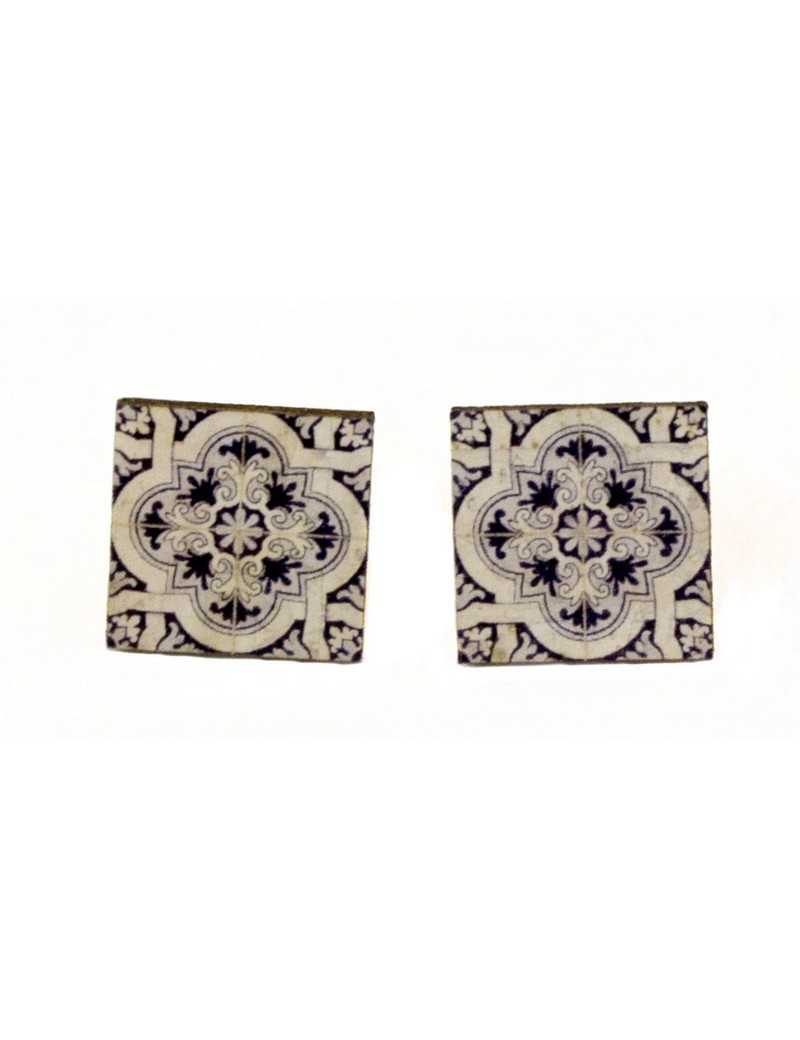 Boucles d'oreilles azulejo