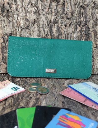 Porte monnaie liège et carte Odres vert