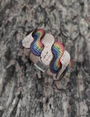 Bracelet rainbow tressé