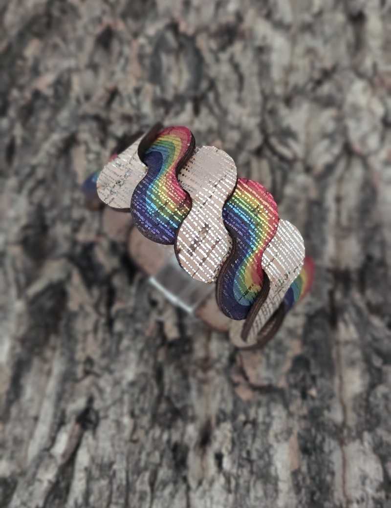 Bracelet rainbow tressé