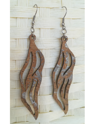 Boucles d'oreilles cannelle