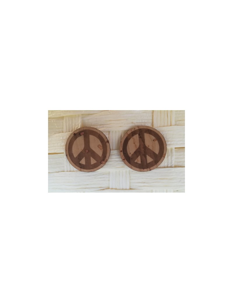 Boucles d'oreilles Peace & Love