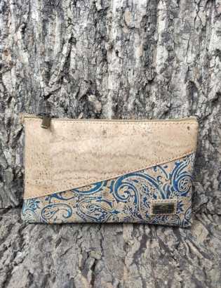 Pochette cachemire bleu