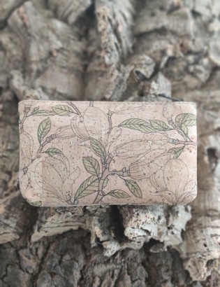 Porte-monnaie liège Coïmbra magnolia