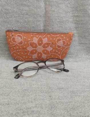 Etui à lunettes liège fleur du désert