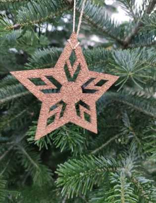 Boule de noël Etoile brillante