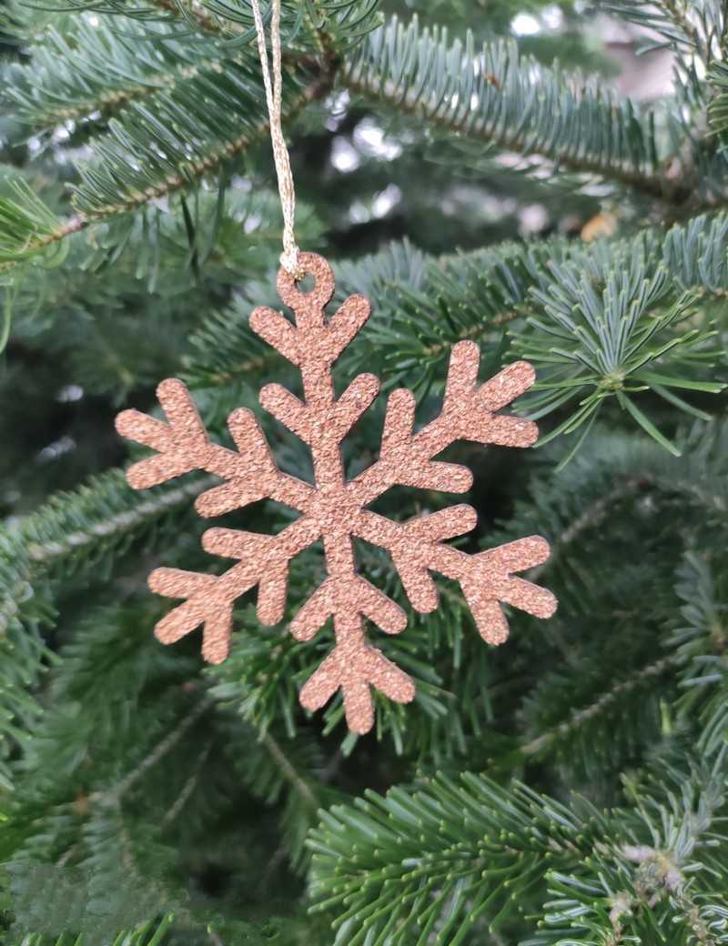 Flocon de neige étoilé brillant Flocon de neige étoilé brillant