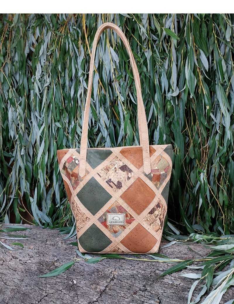 Sac à main liège Paula multi mineral ocre Sac à main liège Paula multi mineral ocre