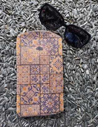 Etui à lunettes liège plat Estrela azulejo