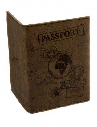 Etui passeport brun