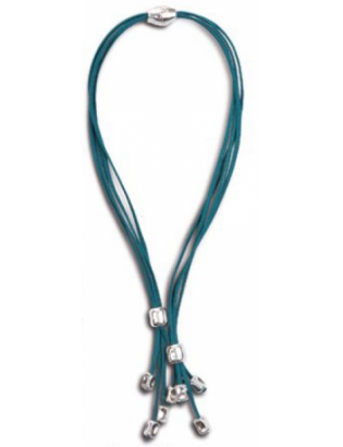 Collier fil turquoise