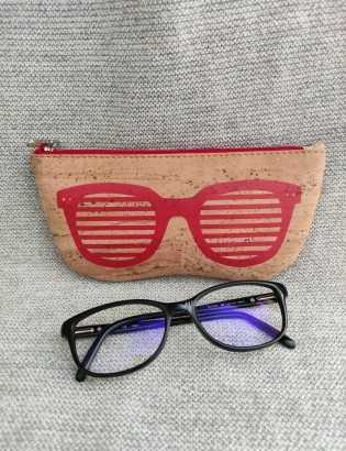 Etui à lunettes oculos rouge