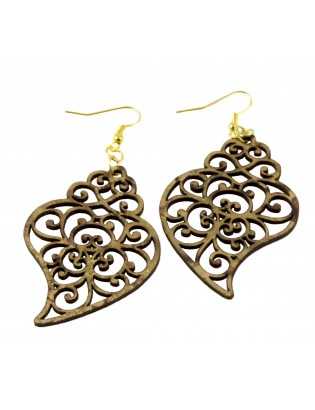 Boucles d'oreilles coeur de Viana ajouré